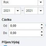 FLOWii - Filtry v modulu Příjmy a Výdaje